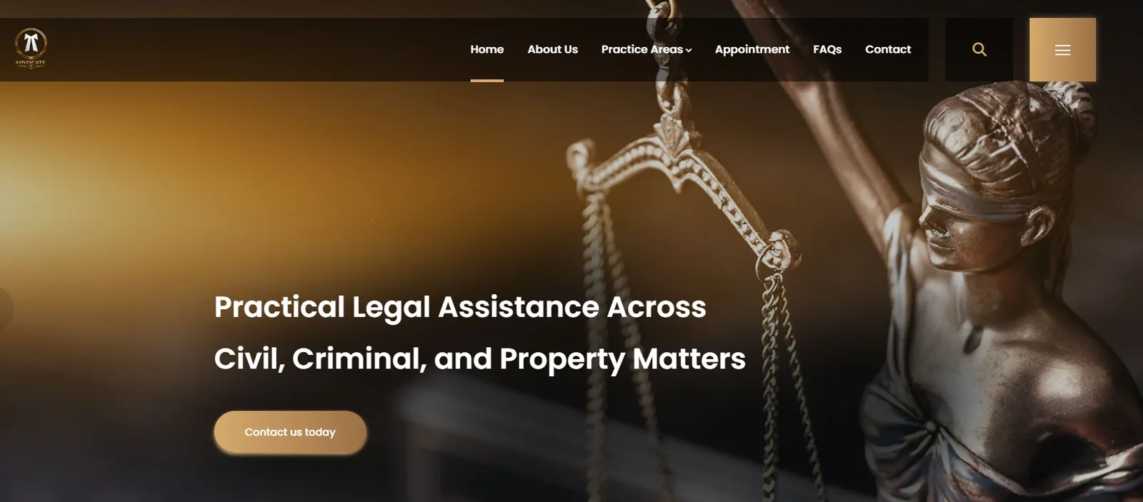 Legal Practice Website website project